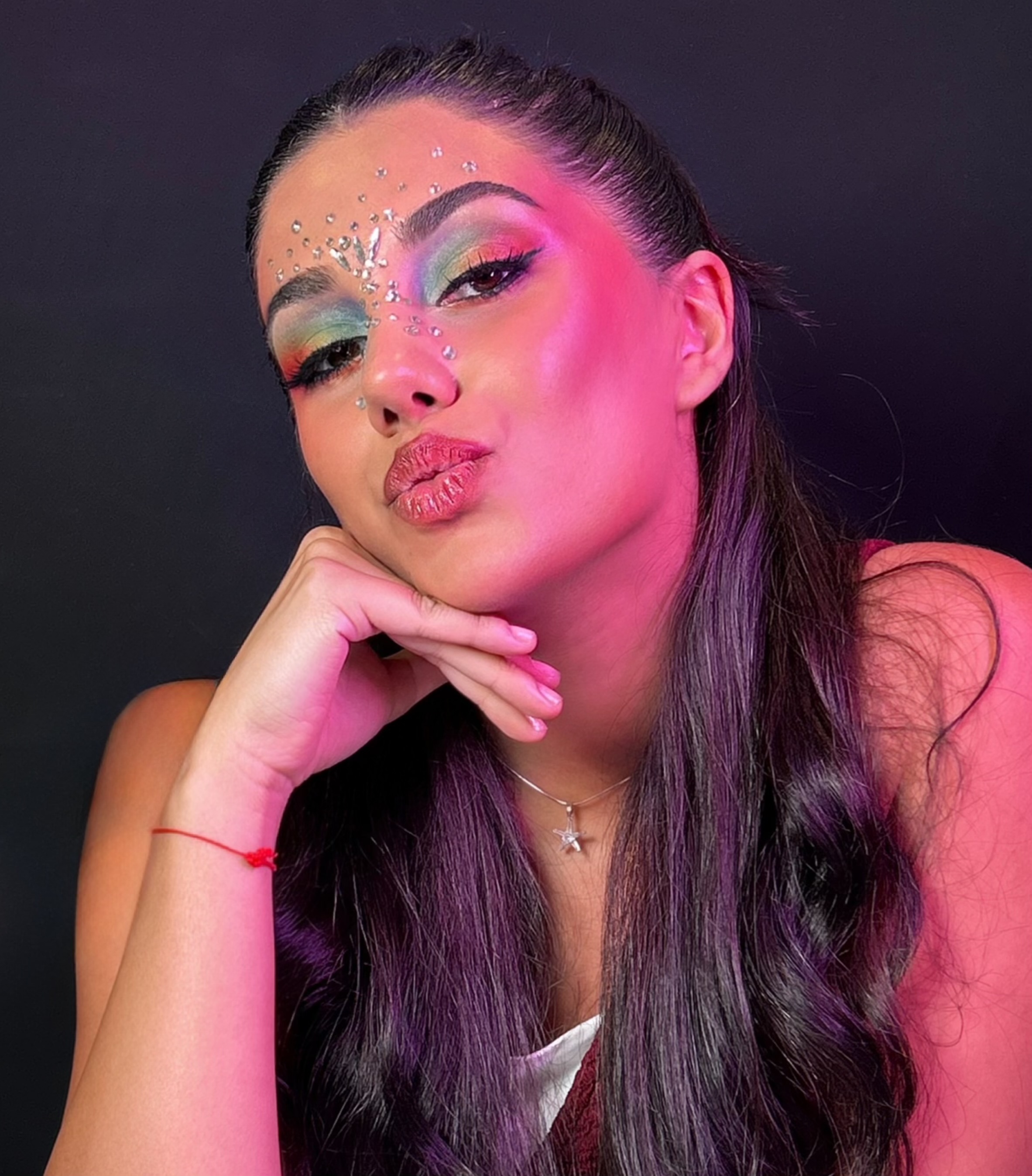Fashion editorial shoot - avant garde makeup