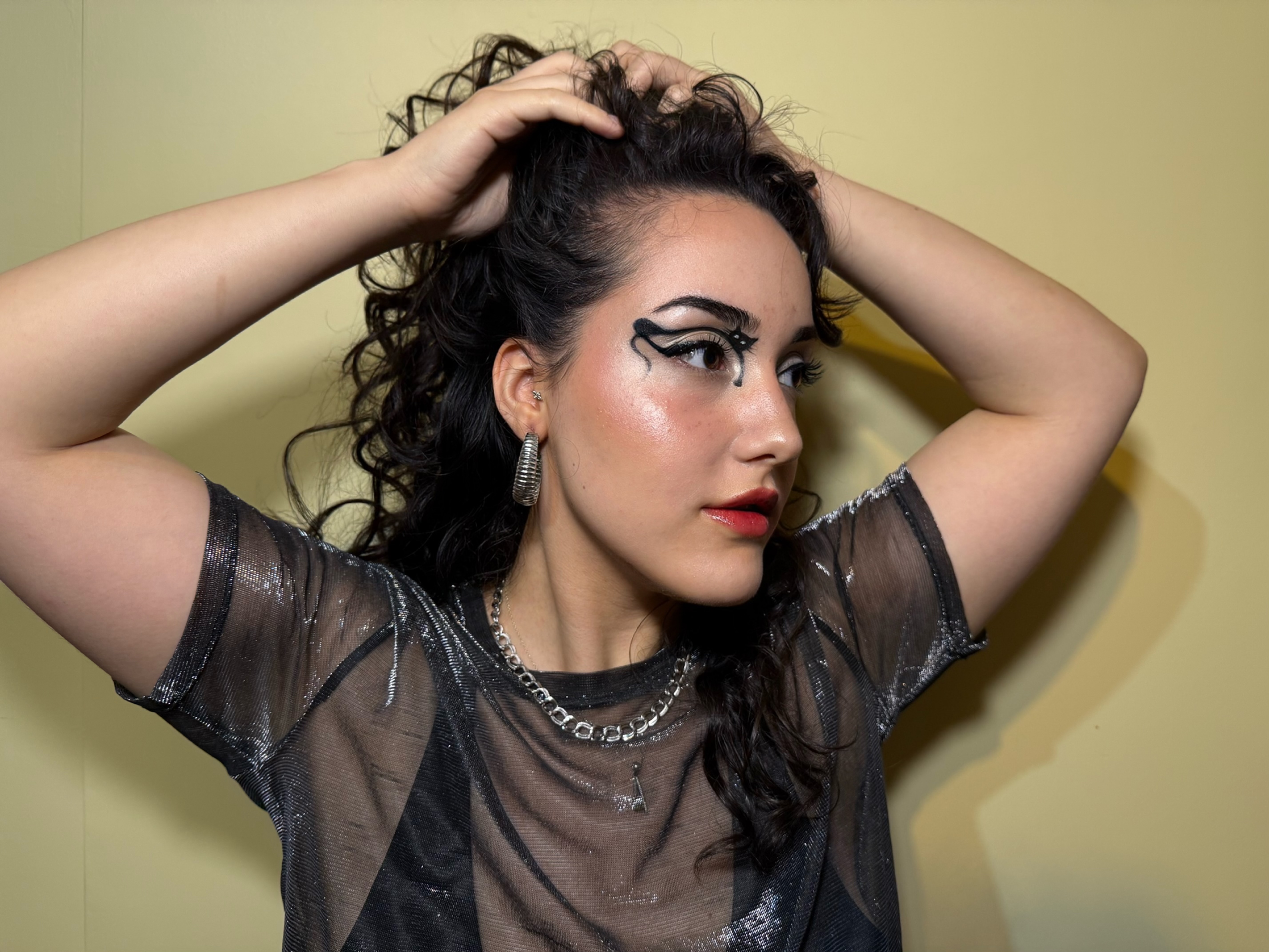 Editorial eye makeup - smokey cat eye I
